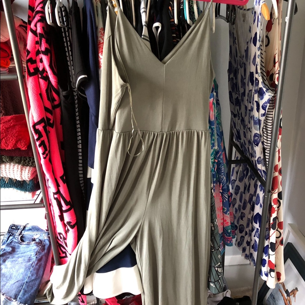 Green jumpsuit